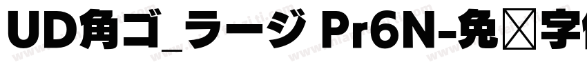 UD角ゴ_ラージ Pr6N字体转换